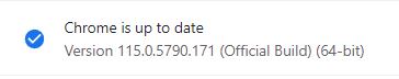 Chrome up-to-date