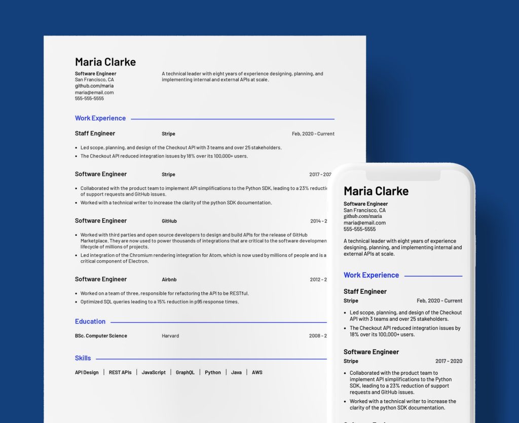 designed resume