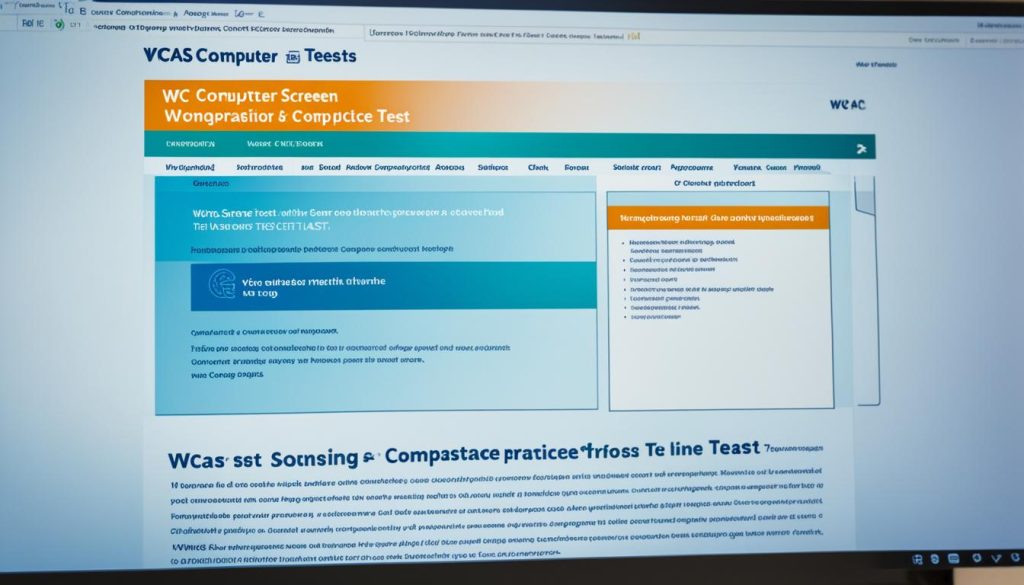 WCAS online practice test